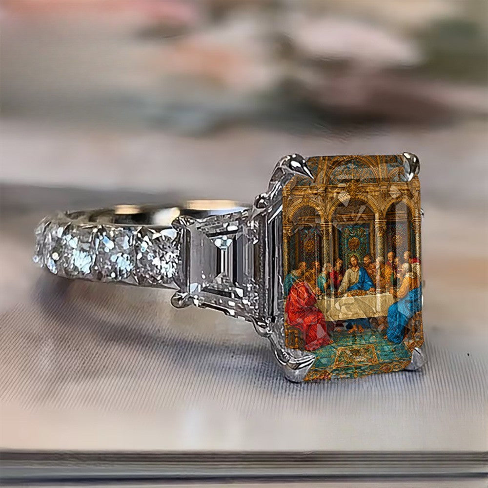 Last Supper Square Ring