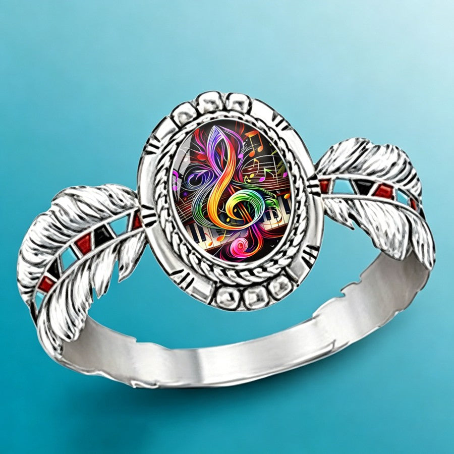 Colorful Music Note Ring