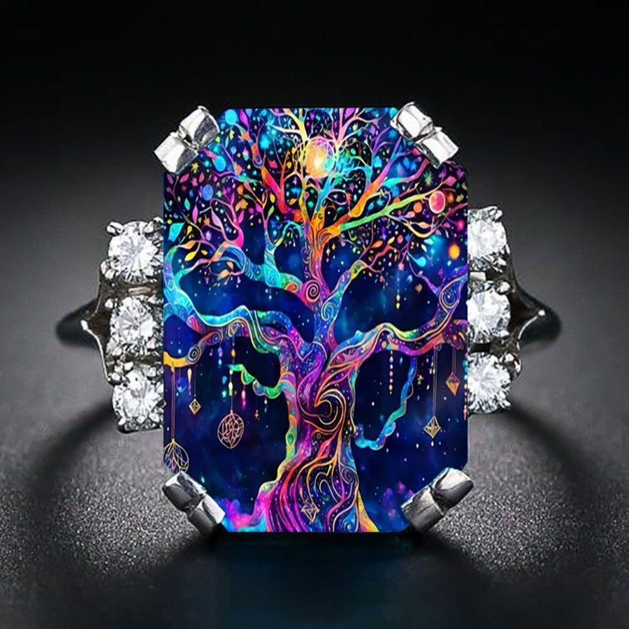 Cosmic Tree of Life Ring