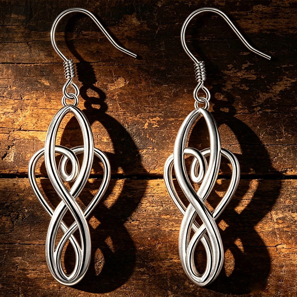 Infinity Loop Dangle Earrings