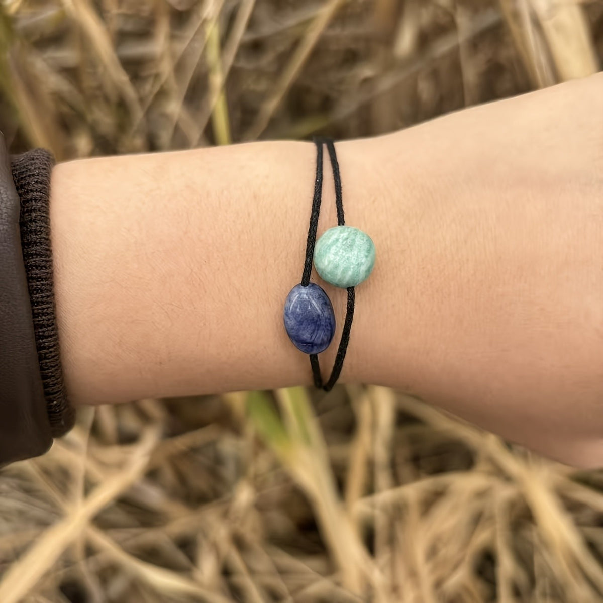 Double Stone Cord Bracelet