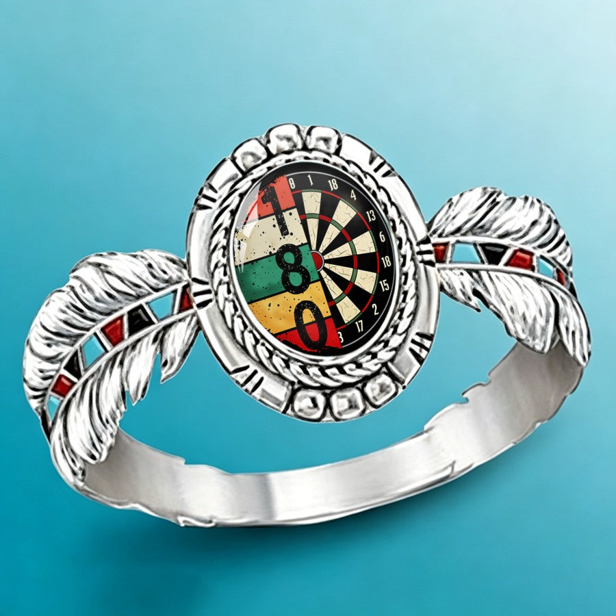 Dartboard Feather Oval Ring