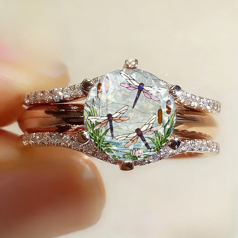 Dragonfly Pond Statement Ring