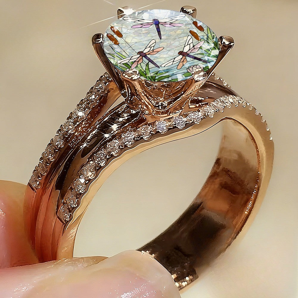 Dragonfly Pond Statement Ring