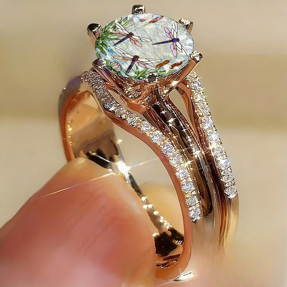 Dragonfly Pond Statement Ring