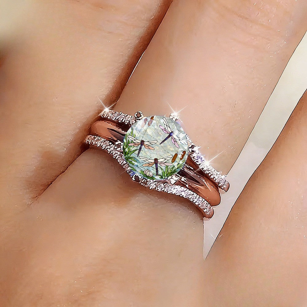 Dragonfly Pond Statement Ring