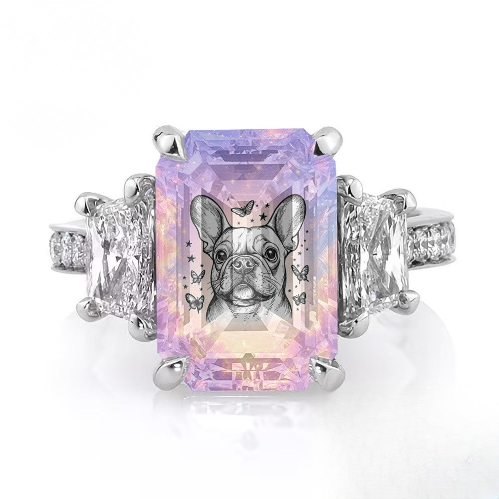 French Bulldog Square Ring