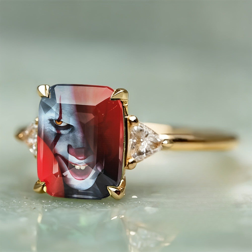 Rectangular Portrait Ring