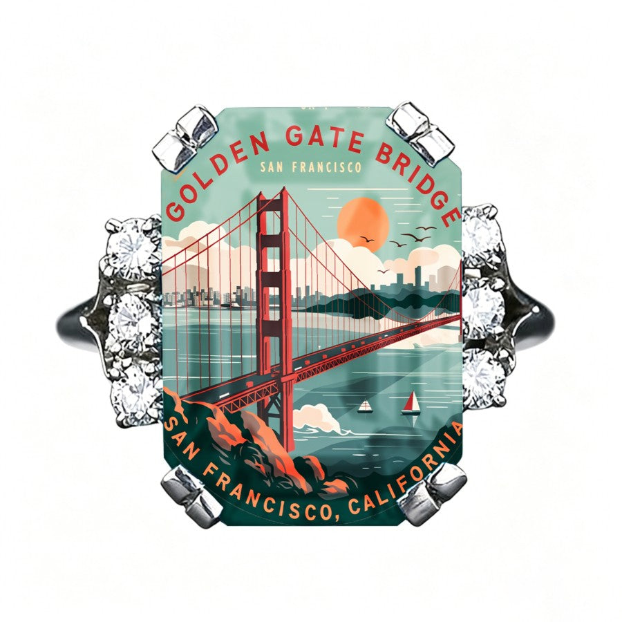 Golden Gate Bridge Rectangular Ring