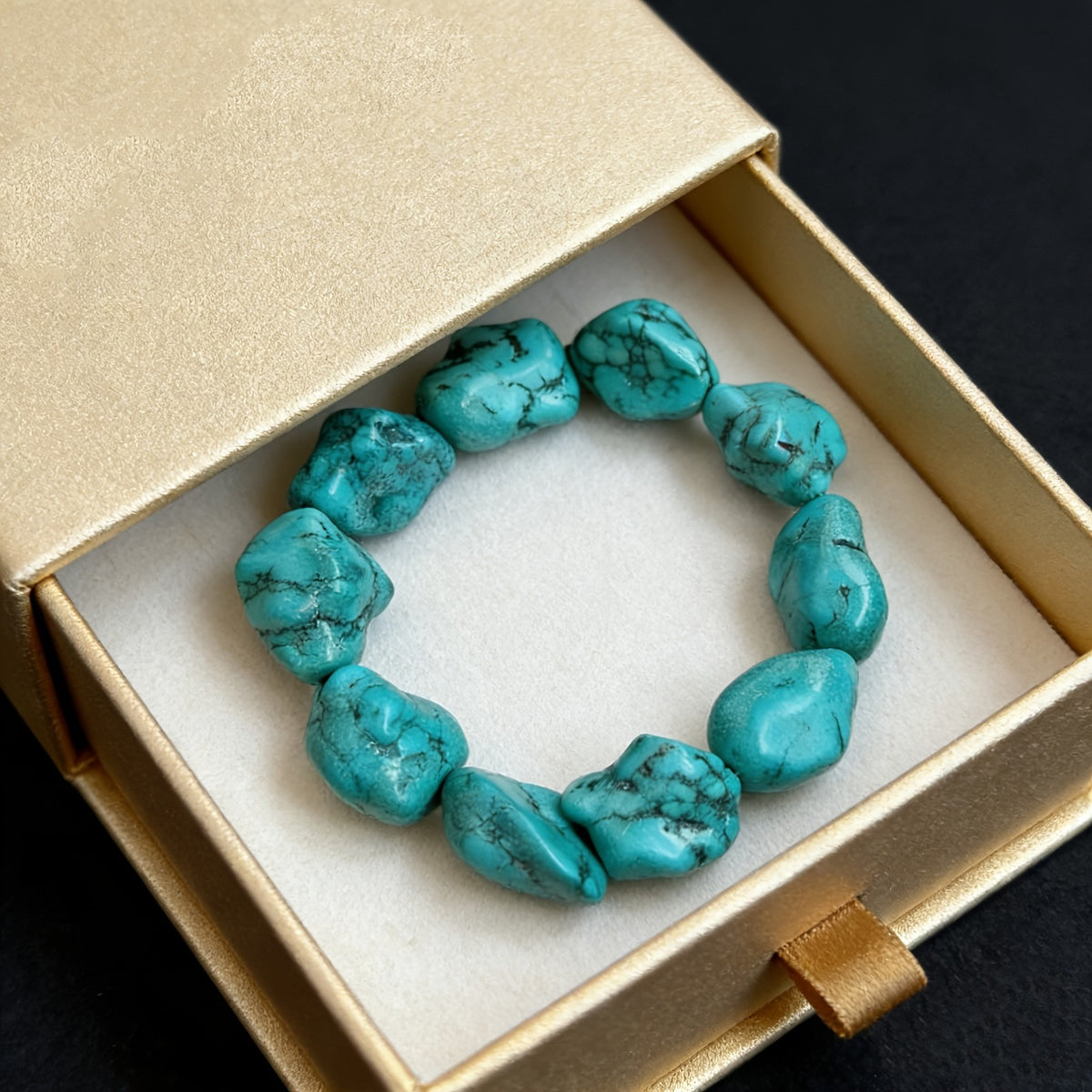 Turquoise Raw Stone Bracelet