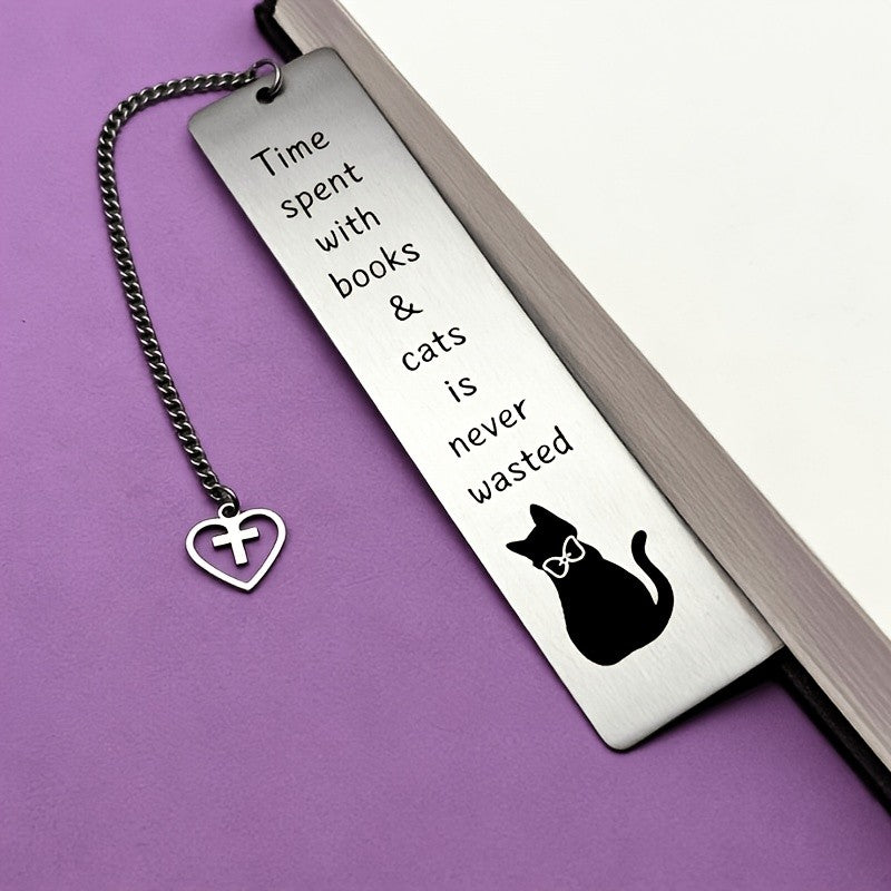 Cat Silhouette Quote Bookmark