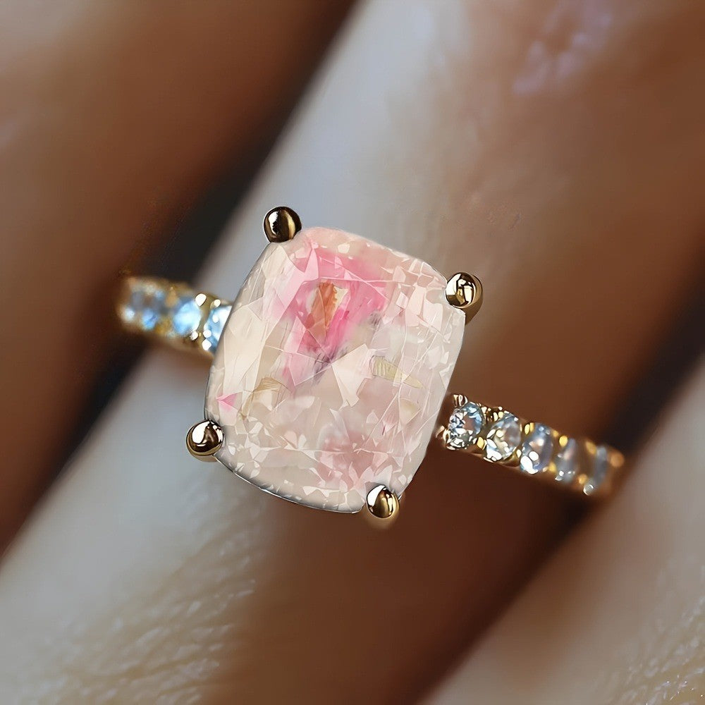 Abstract Art Square Ring
