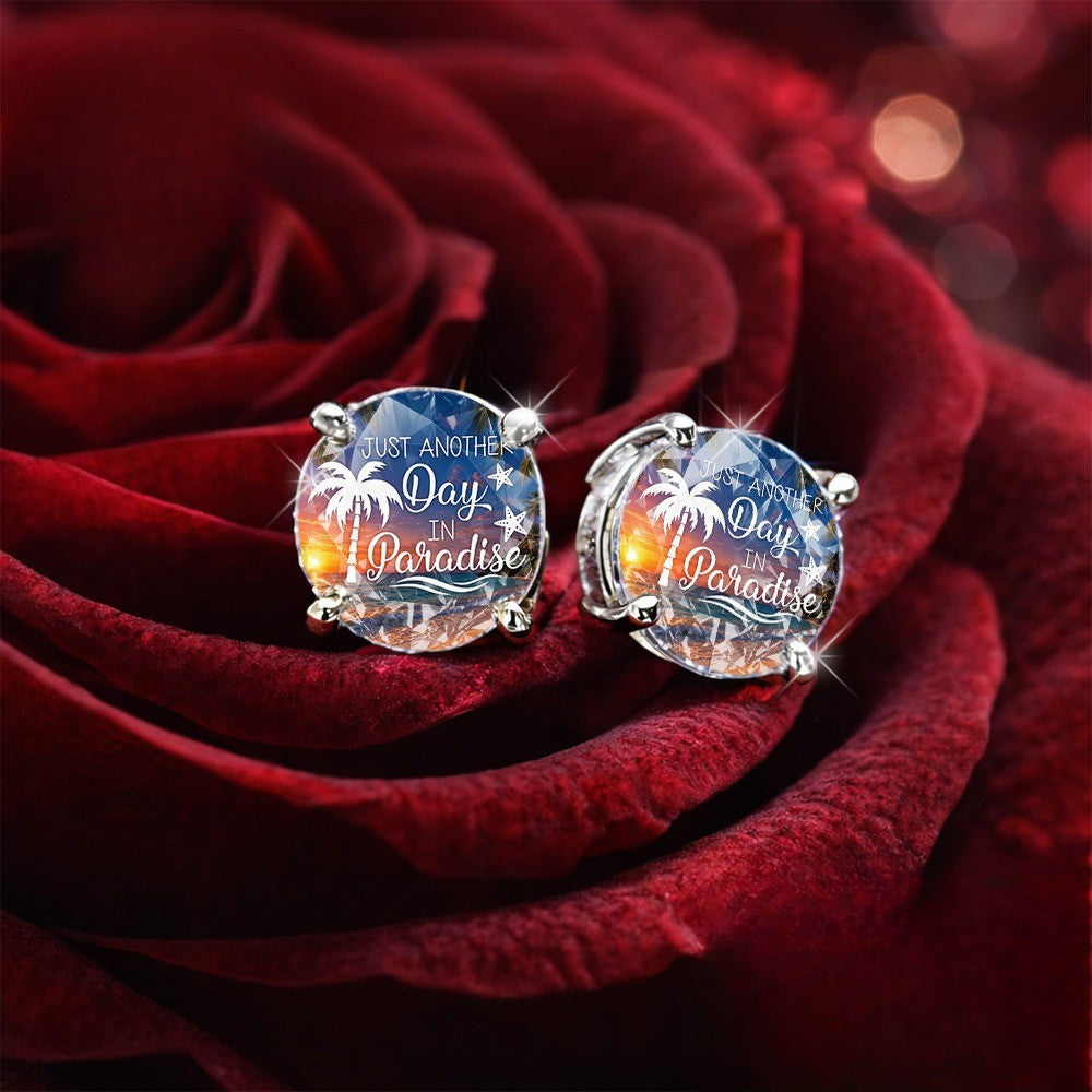 Tropical Sunset Stud Earrings