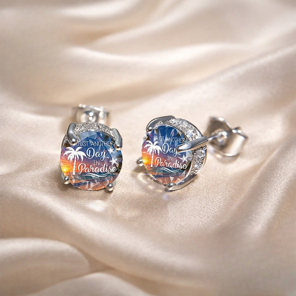 Tropical Sunset Stud Earrings