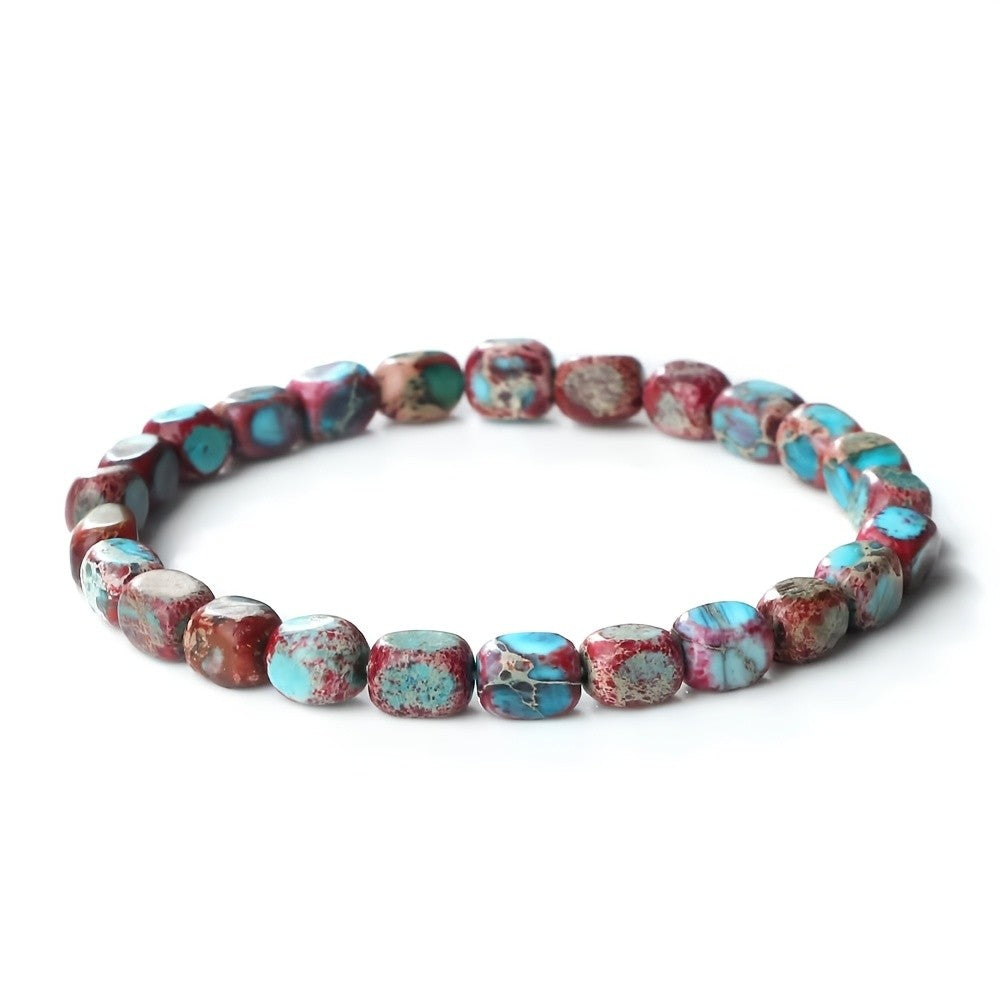 Marbled Turquoise Stone Bracelet