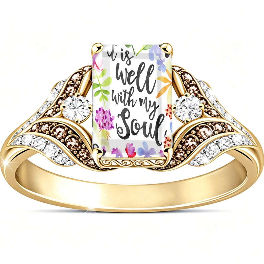 It Is Well With My Soul Square Ring
