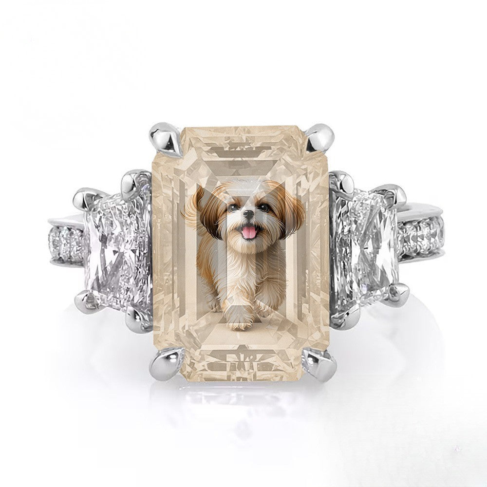 Shih Tzu Portrait Ring