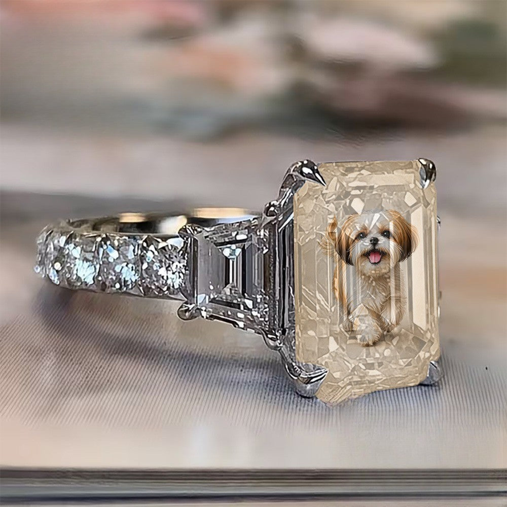 Shih Tzu Portrait Ring
