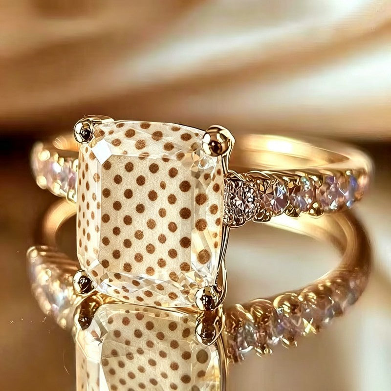 Polka Dot Square Ring