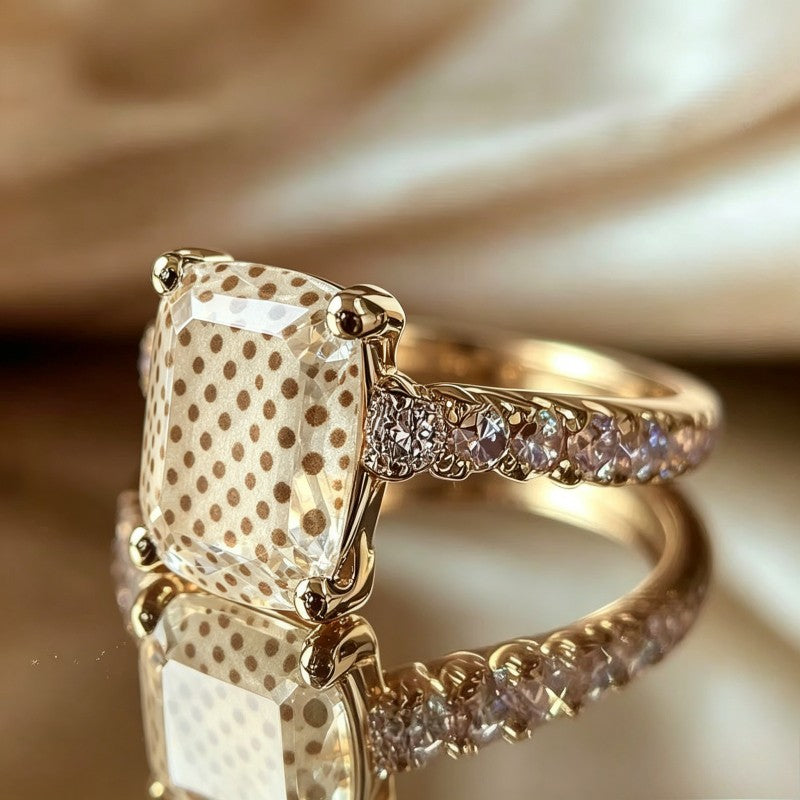 Polka Dot Square Ring