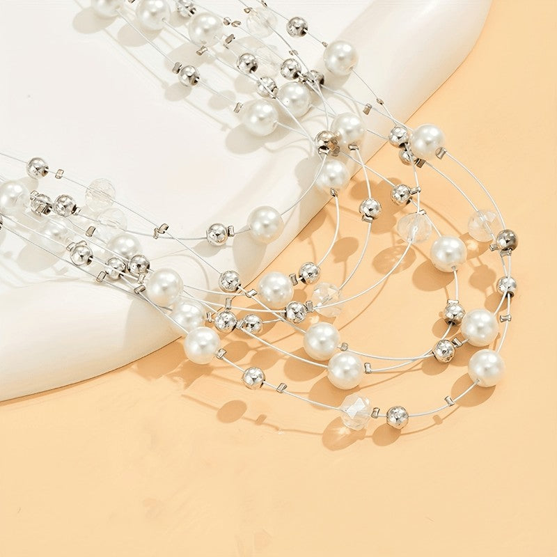Colorful Bead Layered Necklace