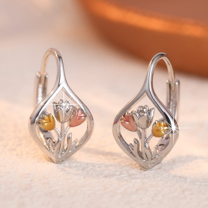 Tulip Leaf Drop Earrings