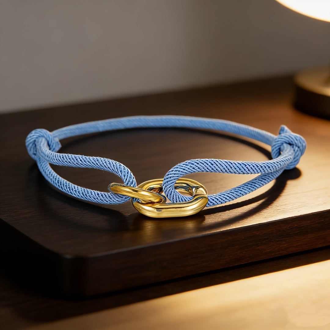 Interlocking Link Cord Bracelet