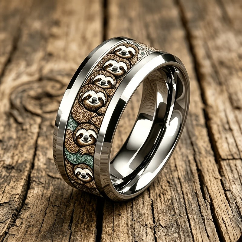 Sloth Pattern Ring