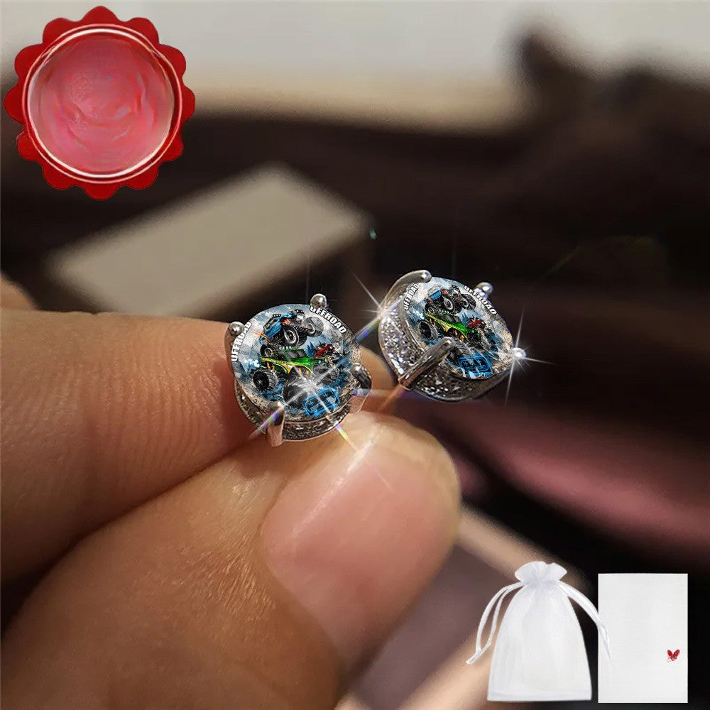 Off-Road Vehicle Stud Earrings