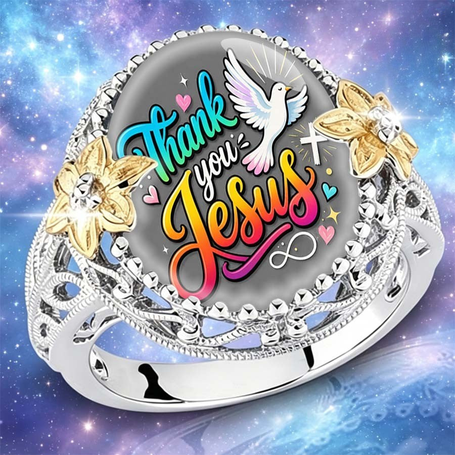 Thank You Jesus Dove Ring