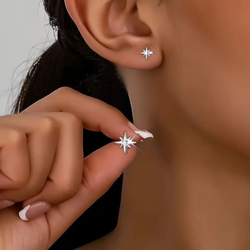 Crystal Starburst Stud Earrings