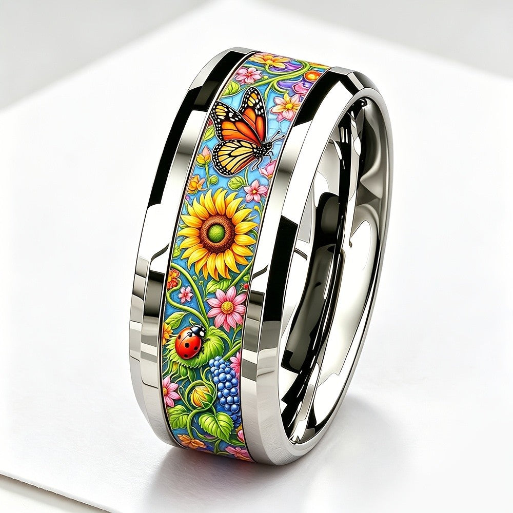 Sunflower & Butterfly Garden Ring
