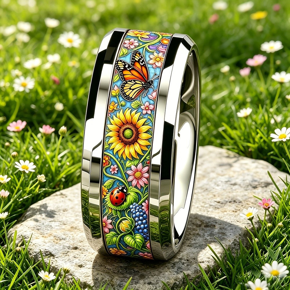 Sunflower & Butterfly Garden Ring