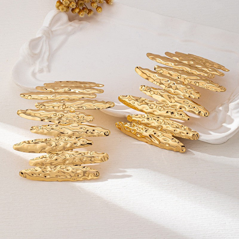 Stacked Disc Earring & Necklace Set