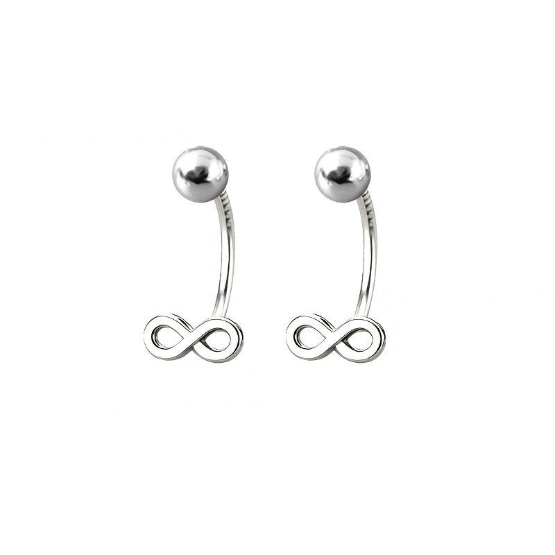 Infinity Ball Stud Earrings
