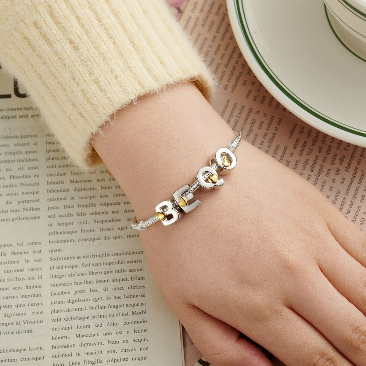 Two-Tone Initial Charm