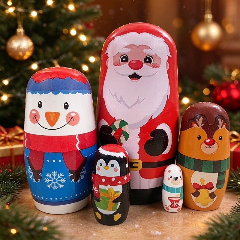 Holiday Character Nesting Doll Set