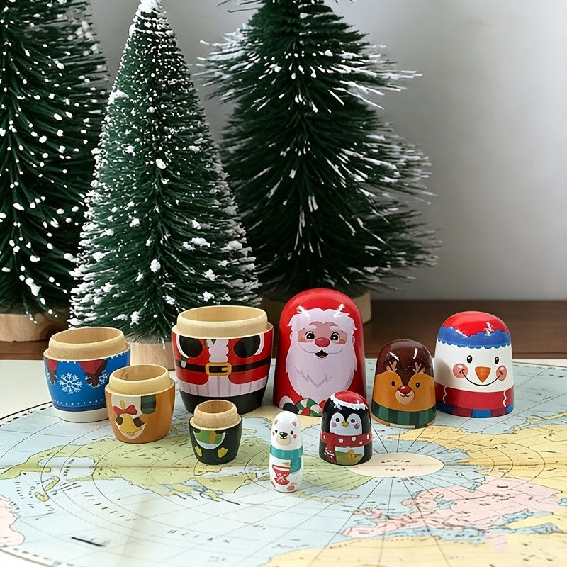 Holiday Character Nesting Doll Set