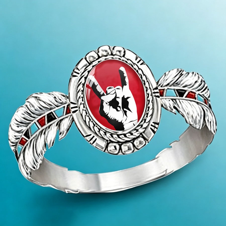 Red Rock Hand Oval Ring