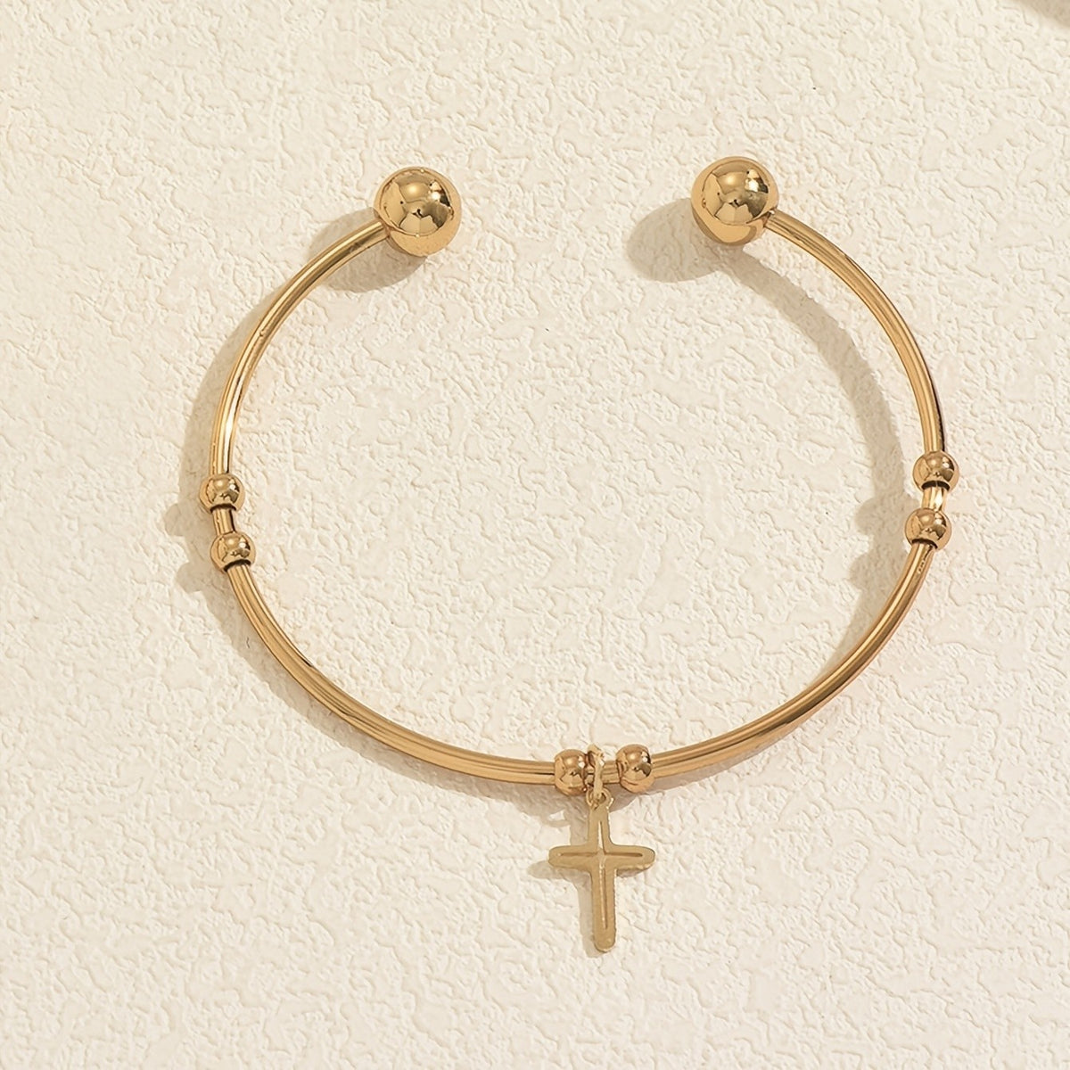 Triple Cross Bangle Bracelet