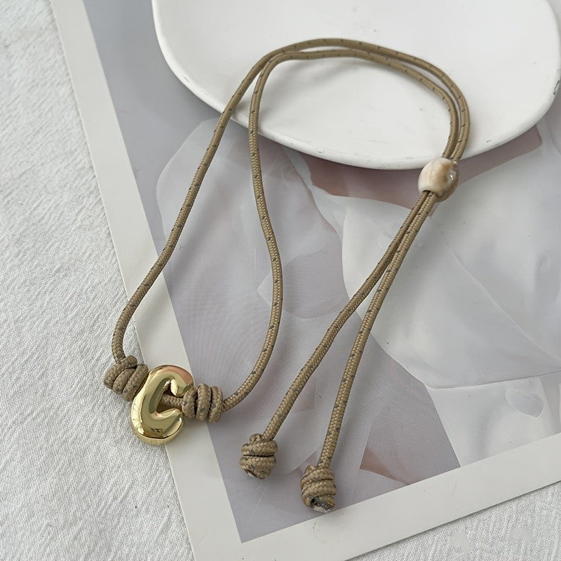 Love Letter Cord Layered Necklace