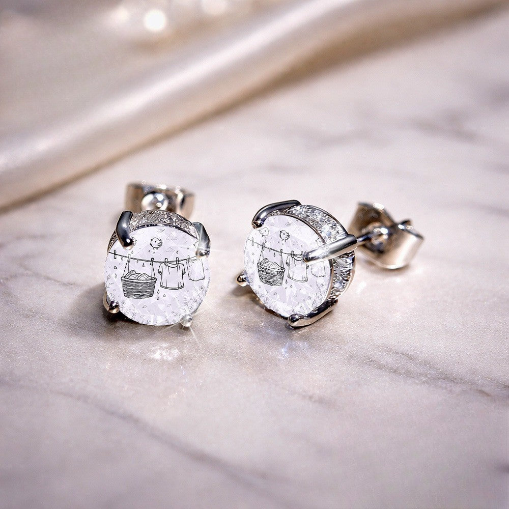 Laundry Line Stud Earrings