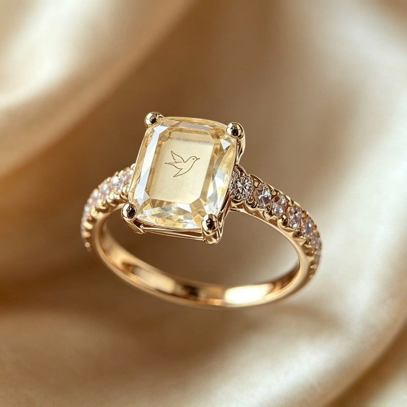 Swallow Bird Square Ring