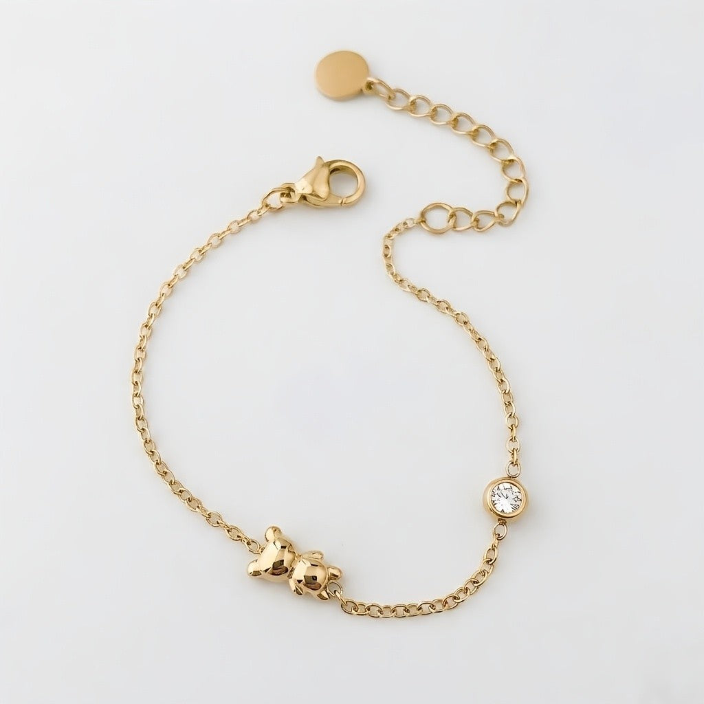 Bear & Stone Charm Bracelet