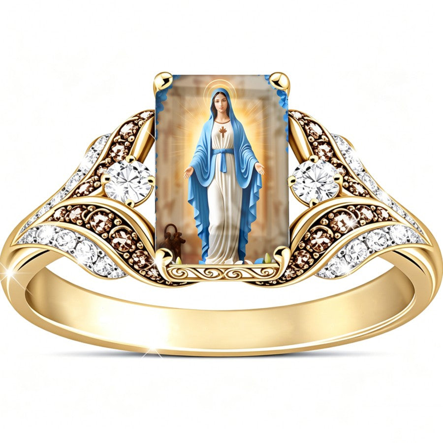 Religious Figure Square Ring