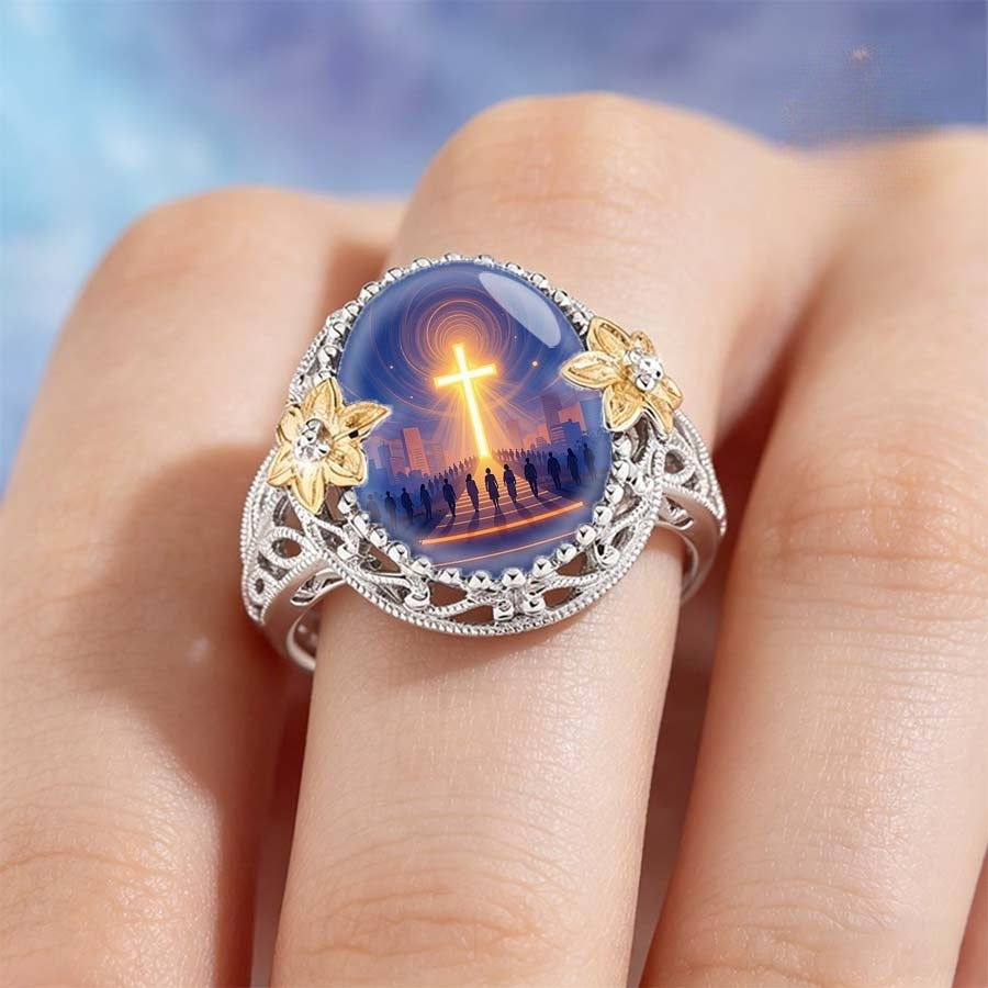 Cross Scene Statement Ring