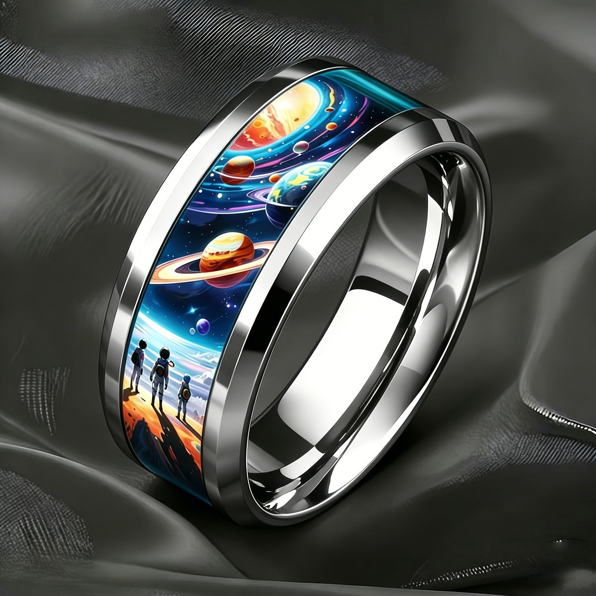 Cosmic Galaxy Statement Ring