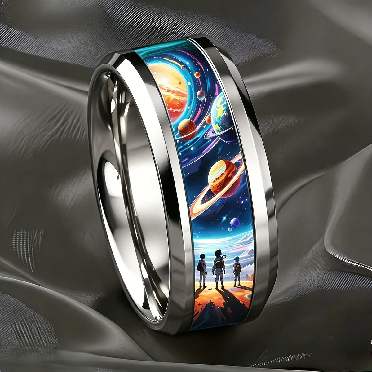 Cosmic Galaxy Statement Ring