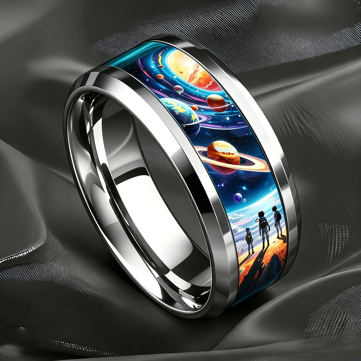 Cosmic Galaxy Statement Ring