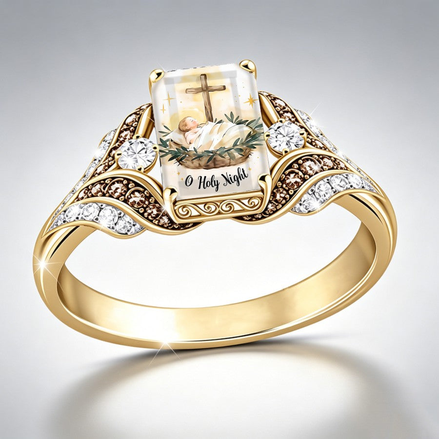 O Holy Night Nativity Ring